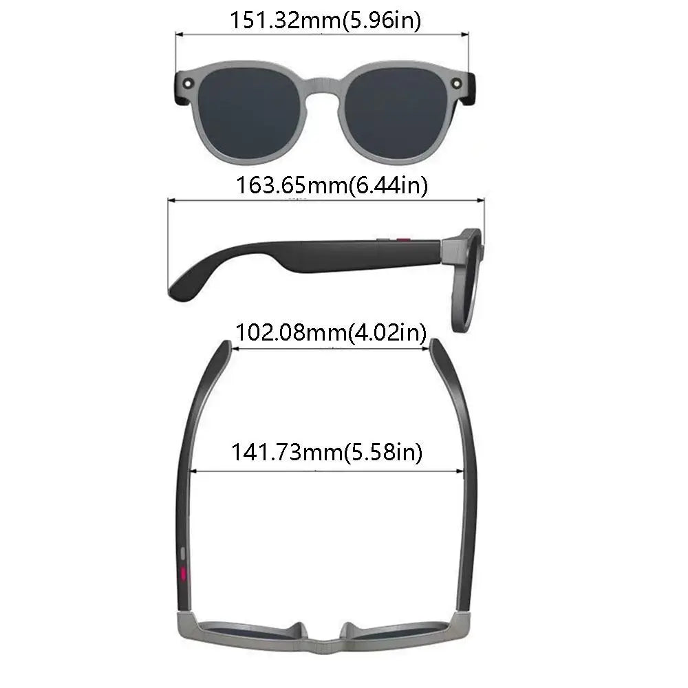 2 in 1 AI Smart Glasses AIMB-S1 Wearable Tech Smart AI Glasses Waterproof Anti-Blue Light Smart Video Glasses Image Conversation