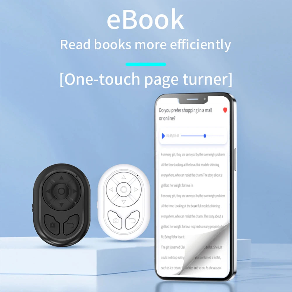 NEWEST For Tiktok Photo Brush Video Bluetooth Remote Control Click The Novel Page Turning Mobile Phone Bluetooth Self-timer