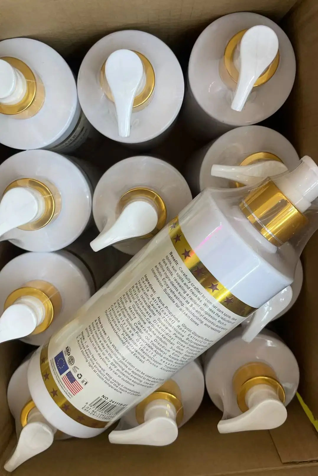 500ml Vegan Brightening Body Lotion, with AHA, Niacinamide, Moisturizing, Hydration, for All Skin Type, Radiant Skin Body Cream