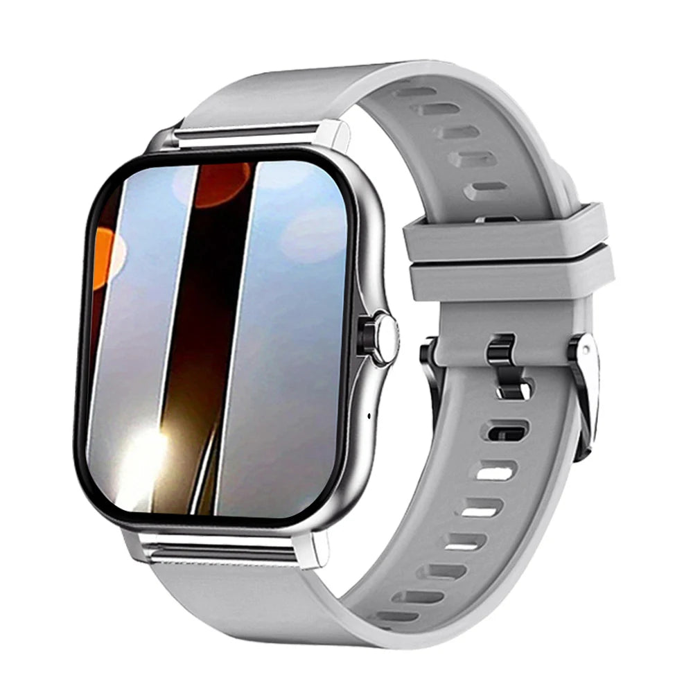 2025 New Square Sport Smartwatch for Android/IOS Heart Rate/Sleep Monitor Fitness Tracker BT Call Smart Watch For Men Women Gift
