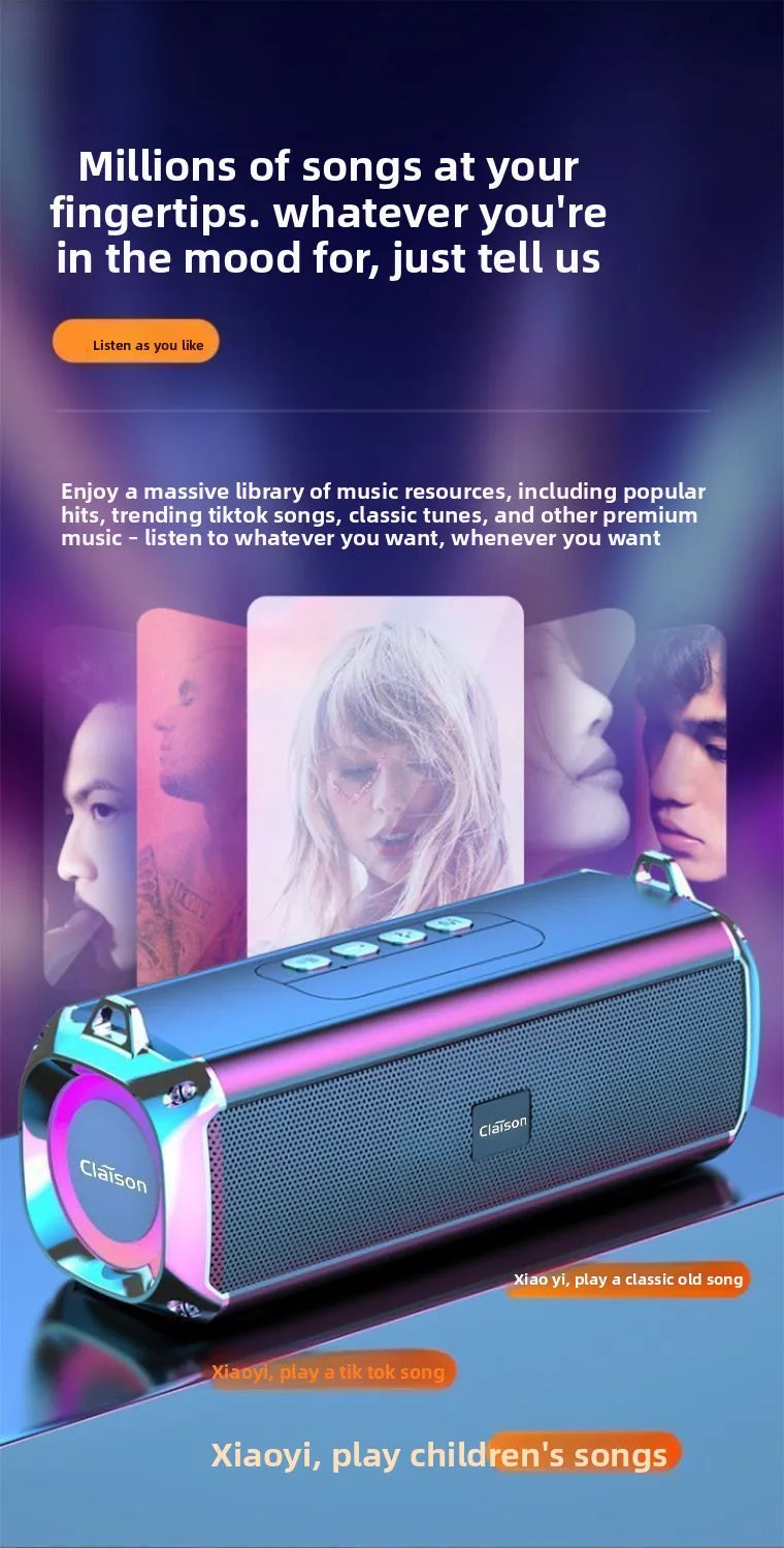 Bluetooth Audio Dual Speakers Diaphragm Bluetooth Small Speakers Loud Volume Subwoofers Plug-in Cards Wireless Speakers