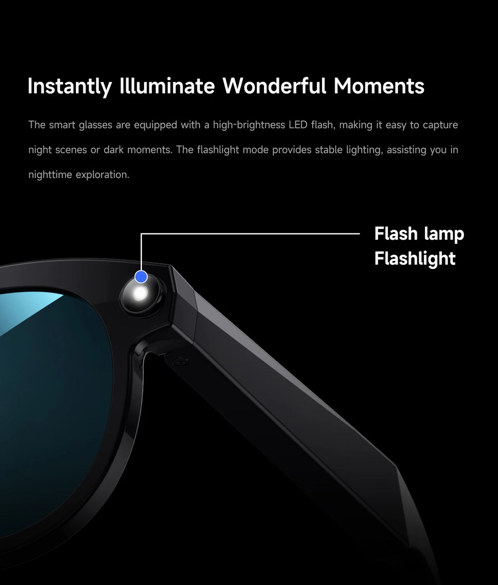 2026 New AI Smart Glasses for Photography And Video Intelligent Interactive Translation Feature Compatible with IOS And Android