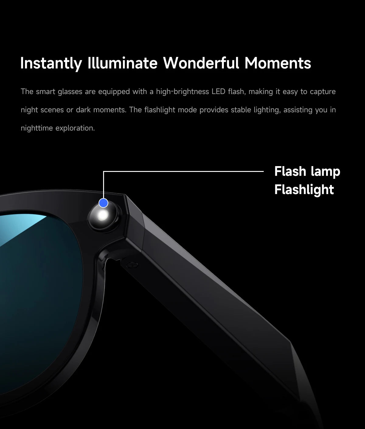 2026 New AI Smart Glasses for Photography And Video Intelligent Interactive Translation Feature Compatible with IOS And Android