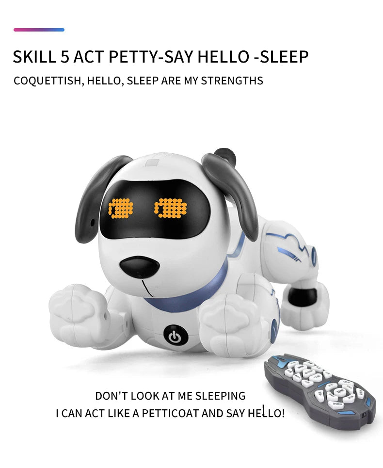 Children's AI Intelligent Pet Dog Intelligent Programming Voice Touch Sensing Mechanical Dog Robot Perfect Children's Gift