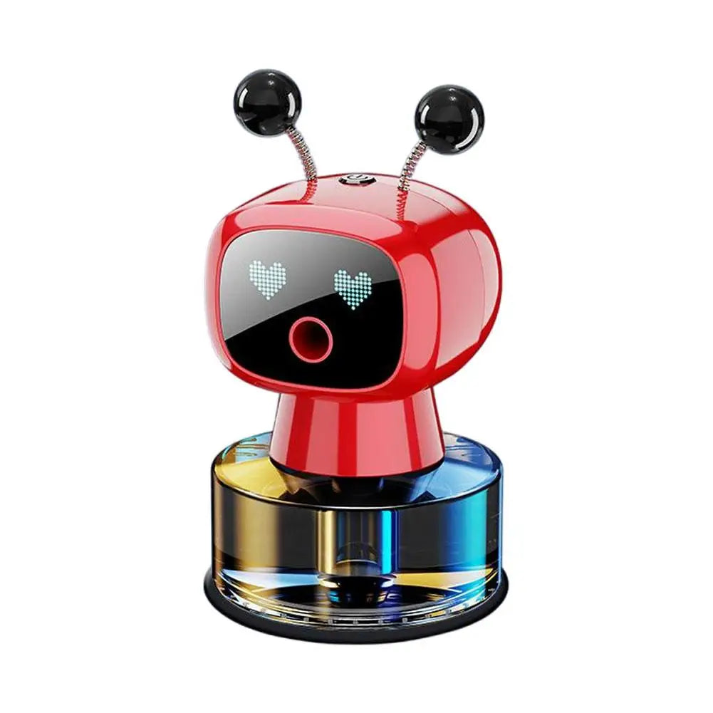 AI Smart Car Air Freshener Rechargeable Adjustable Cute Robot Smart Aromatherapy Diffuser Gift Car Accessories Interior