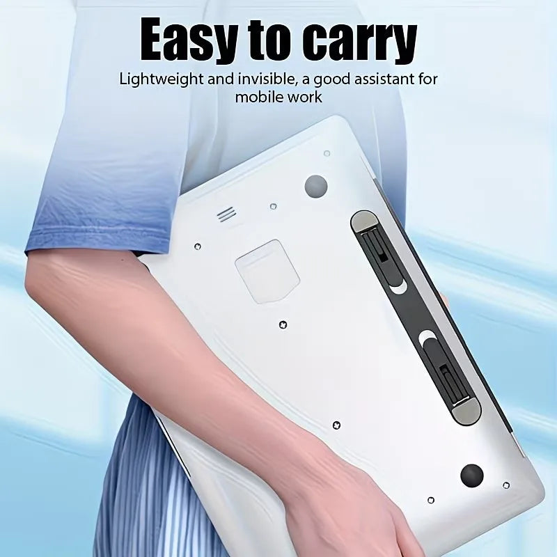 1 portable laptop stand, foldable laptop support, adjustable laptop stand, durable PP material