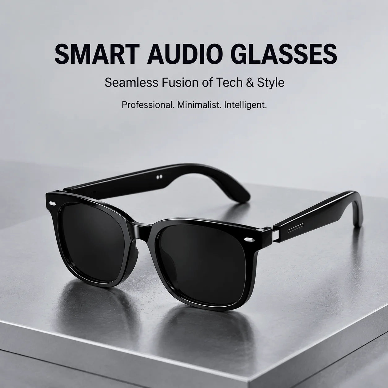 AiMB V6 Max AI Smart Glasses Blue Light Blocking UV400 Bluetooth 5.4 Voice Assistant Music Calls Dual Speakers Camera Control
