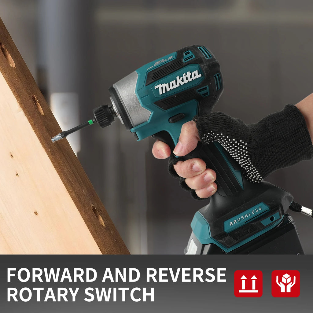 Makita DTD173 High Efficiency Impact Driver 3800 IPM Impact Rate Fast Screw Driving For Large Construction Projects tools