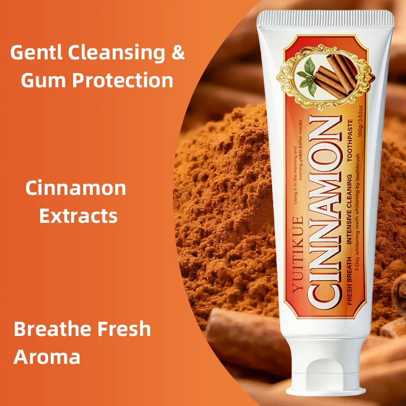 Cinnamon Toothpaste - Gentle Cleansing, Gum Protection & Fresh Breath for Healthy Teeth