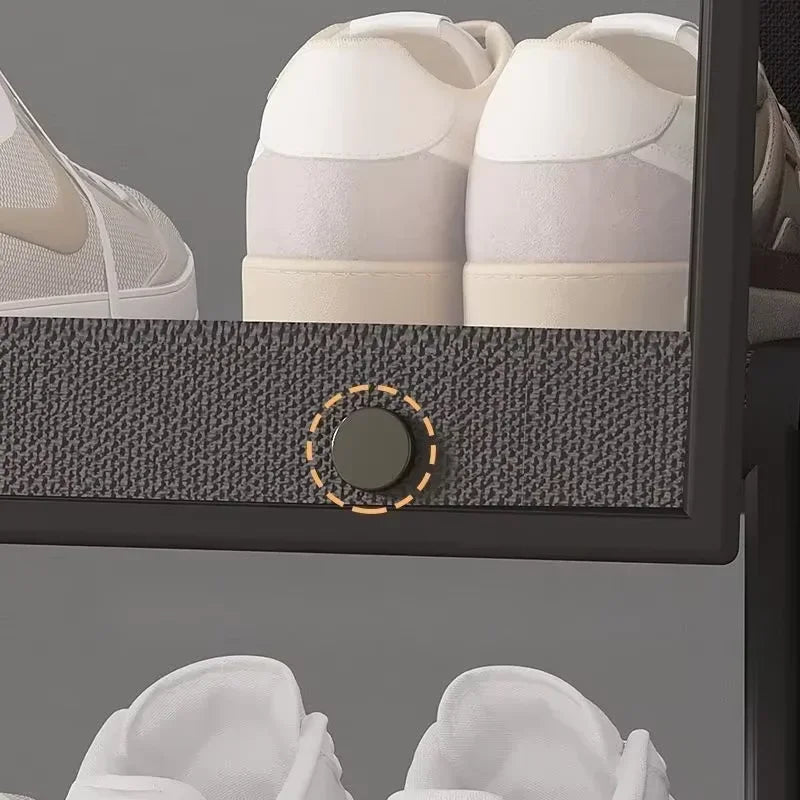 Transparent Multilayer Dustproof Shoe Cabinet Small Space Storage Rack Spacious Organizer Shelf Home Shoe Tidy Storage Solution