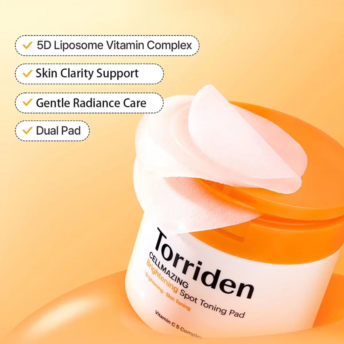 Torriden Cellmazing Brightening Spot Toning Pads (70 Pads),Nourishing,Refreshing & Skin Balance,Korean Skincare,Korean Makeup