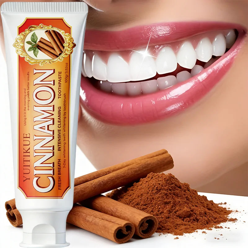 Cinnamon Toothpaste - Gentle Cleansing, Gum Protection & Fresh Breath for Healthy Teeth