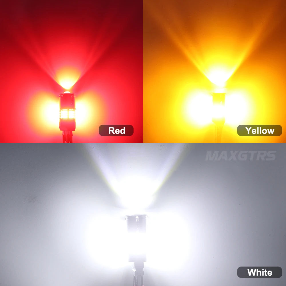 2X Super Bright P21W PY21W LED Canbus No Error 26W BA15S 1156 3000Lm BAU15S No hyper Flash Amber Turn Signal Lamp 2016 Chip Lens