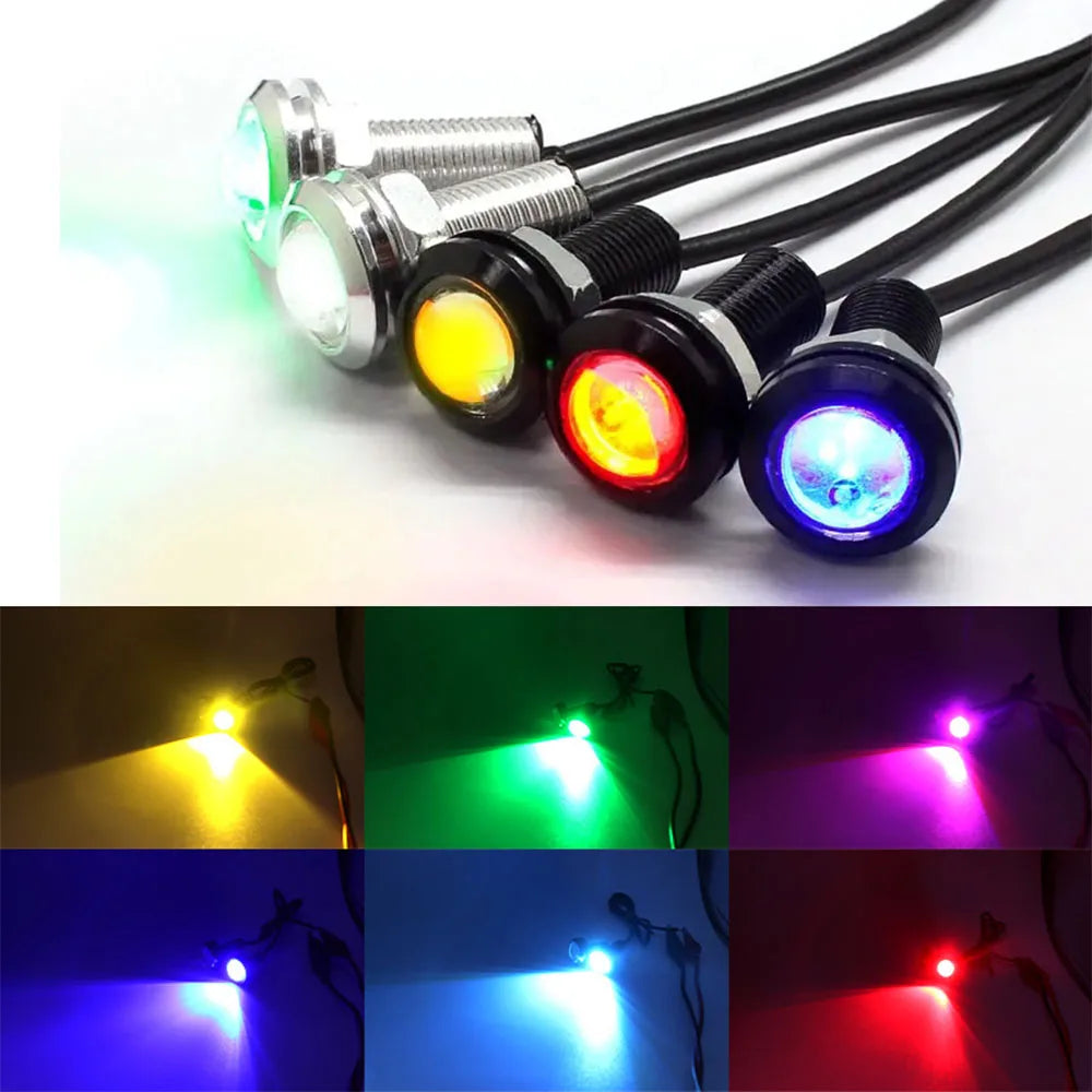 2/4/10pcs 23mm COB Eagle Eye Lamp LED driving lights drl LED Car Daytime Running Light Led Reverse light Car grille signal light