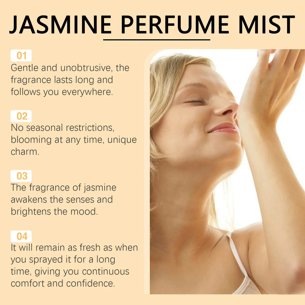 Jasmine Light Fragrance Perfume Attract Pheromone Long Lasting Scent Fresh Dating High Quality Improve Charm Women Body Perfumes