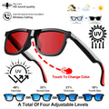 AI Smart Audio Glasses Touch To Color Changing 38g HD Call Sunglasses Noise-reducing Music Play AI Audio Glasses Men Women