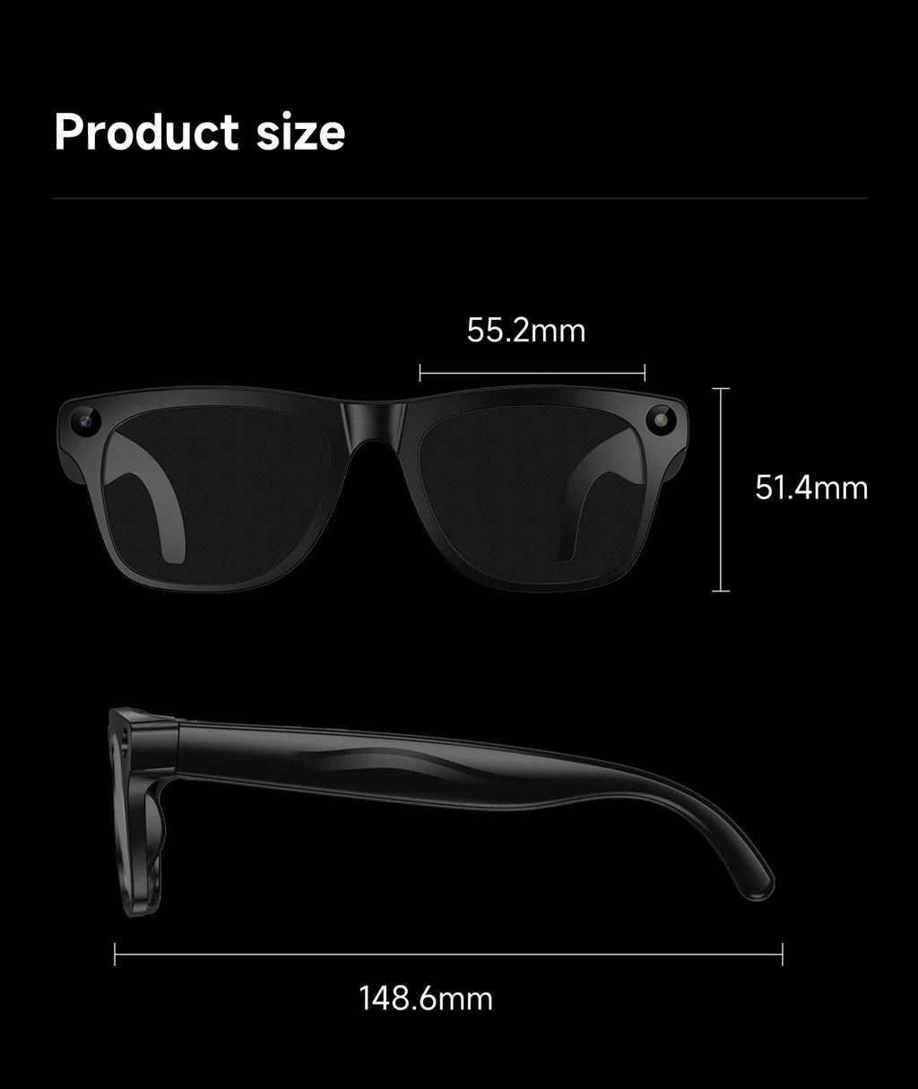 2026 New AI Smart Glasses Anti-Shake Photography AI Interaction Calling Listening to Music Translation Fashionable Smart Glasses