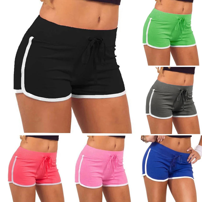 1pc Women Sports Yoga Shorts Skinny Patchwork Casual Tight Shorts Fashion Sexy Summer Girls Running Short Pants Gym Hip Training