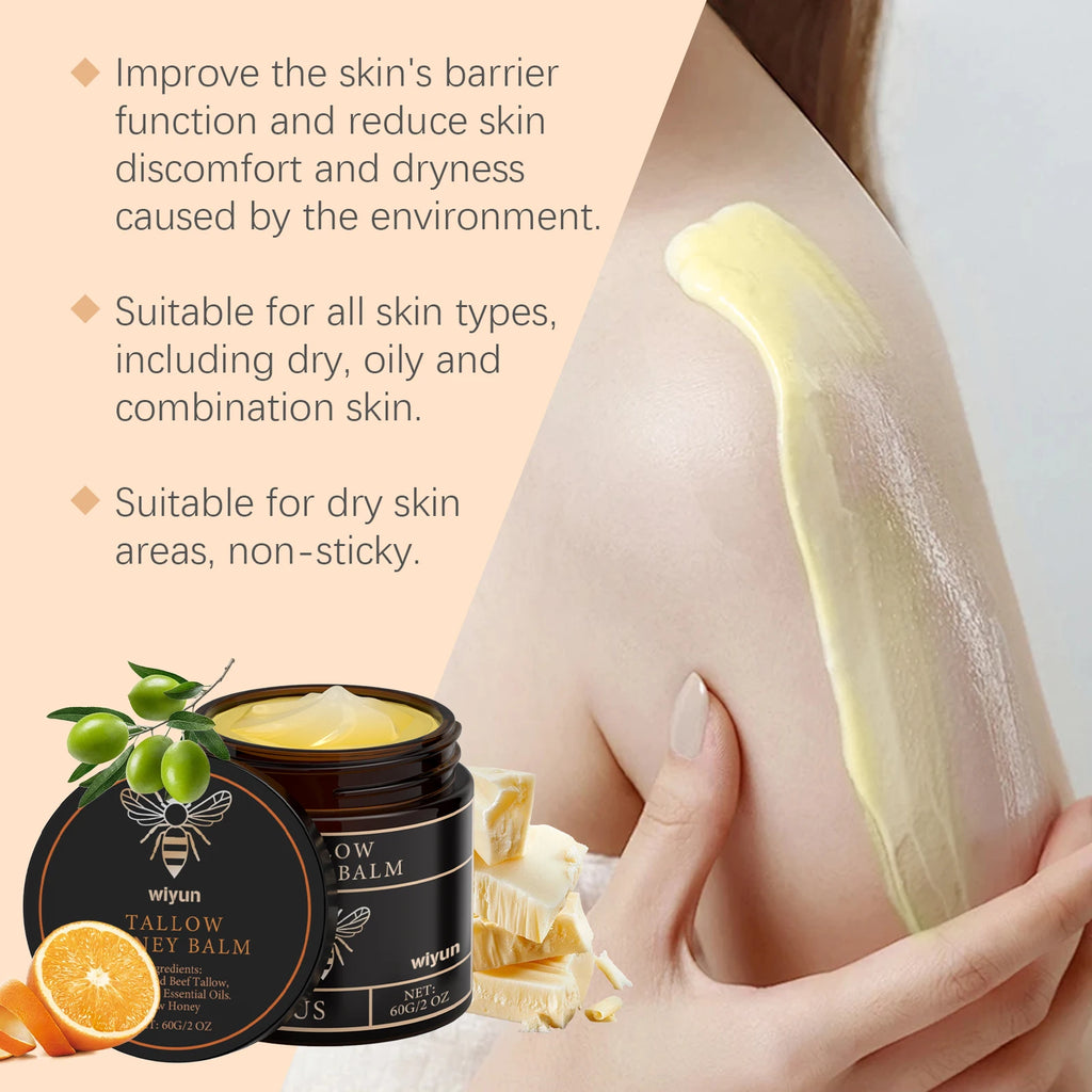 Beef Tallow Face Cream Improves Loose Skin Lasting Moisturizing Soothing Anti Aging Lifting Brightening Nourishing Skin Care