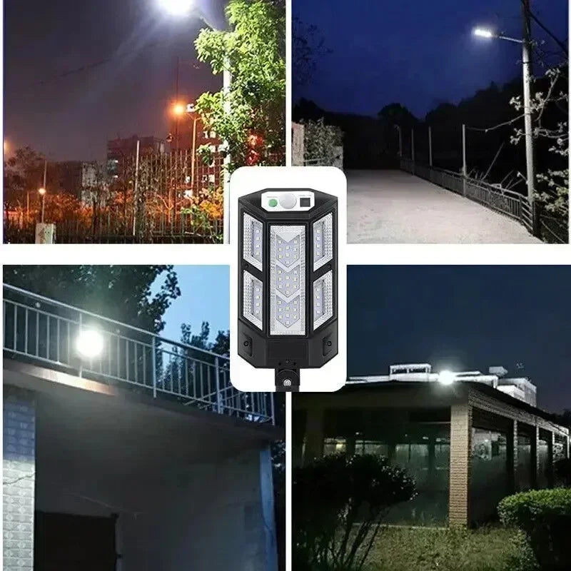 Solar Powered Wall Lights, Household Outdoor Waterproof LED Road Lights, Street Lamps, Human Body Sensing Lighting, Courtyard Li