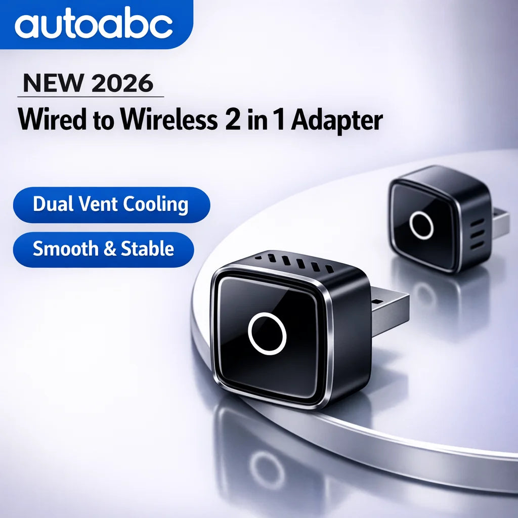 2in1 Wireless CarPlay Dongle Wireless Android Auto Adapter AI Smart Box Car Intelligent Systems For Car With Wired CarPlay