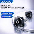 2in1 Wireless CarPlay Dongle Wireless Android Auto Adapter AI Smart Box Car Intelligent Systems For Car With Wired CarPlay