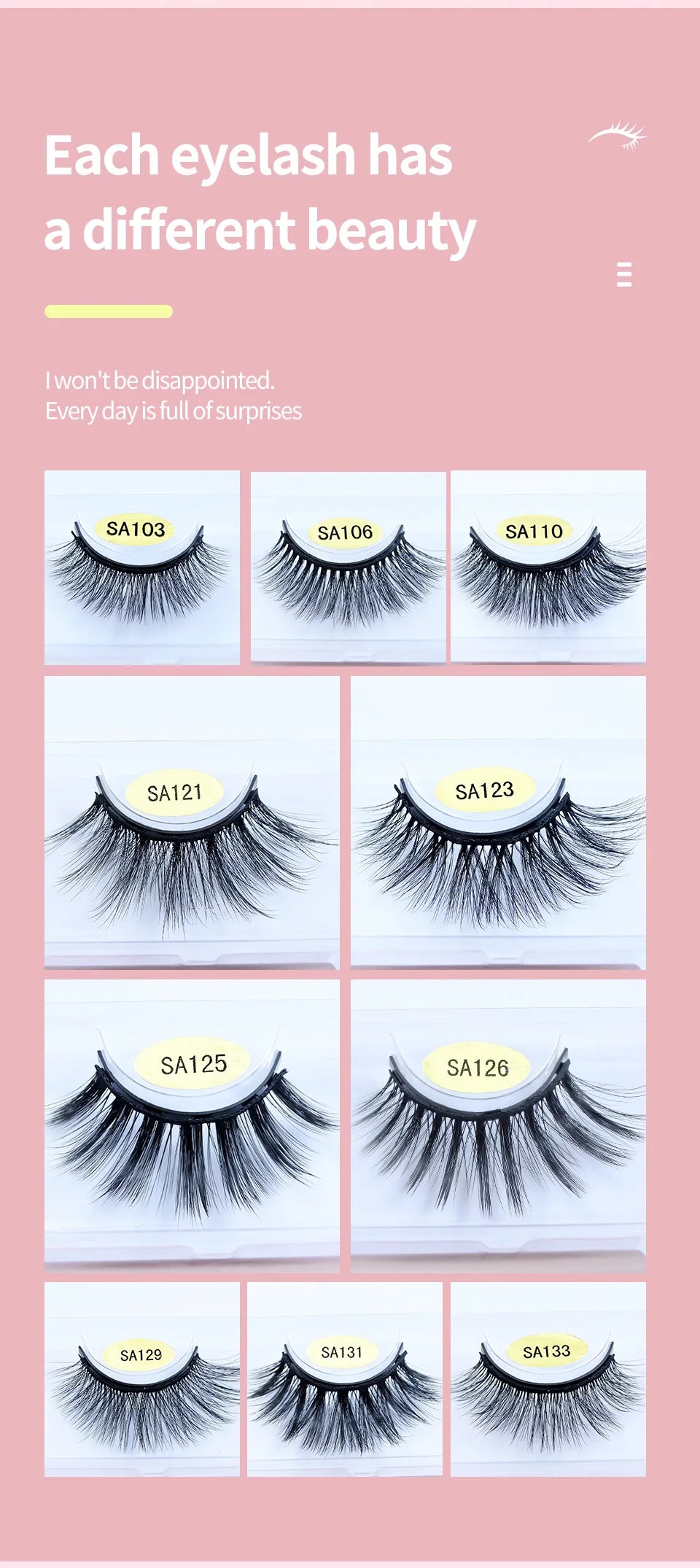 REDSIREN Natural Magnetic Lashes Makeup 1/5Pairs Reusable Magnetic  Eyelashes and Eyeliner Kit