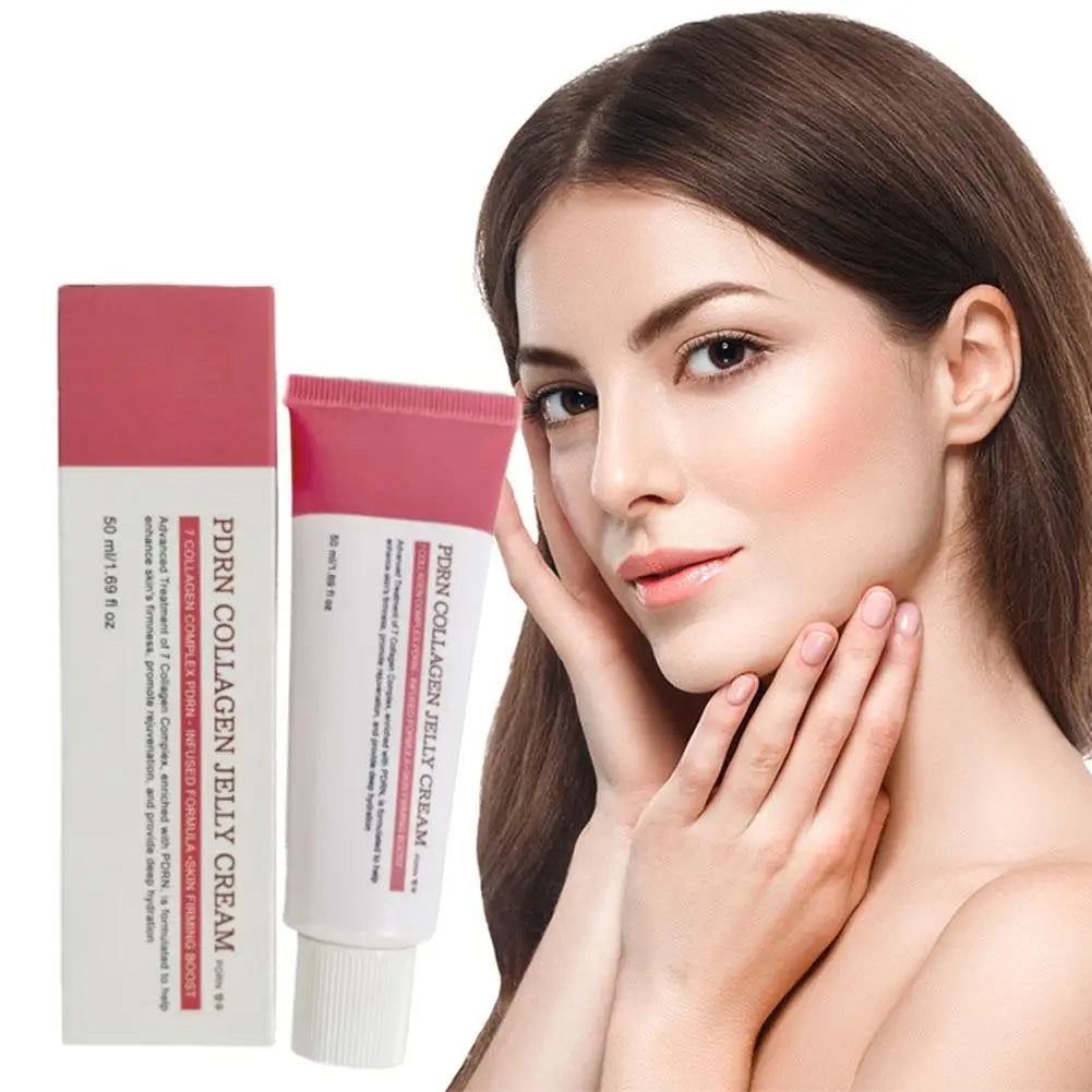 Korean PDRN 7 Collagen Complex Jelly Cream - Anti-wrinkle Firming Plumping Moisturizing Repair Regeneration Facial Skin Care