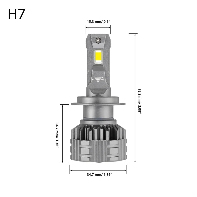 AUXBEAM 110W LED Headlight Bulbs H4 H7 H11 H13 9005 9006 9007 9012 6500K LED Bulbs Canbus Headlamp Bulbs