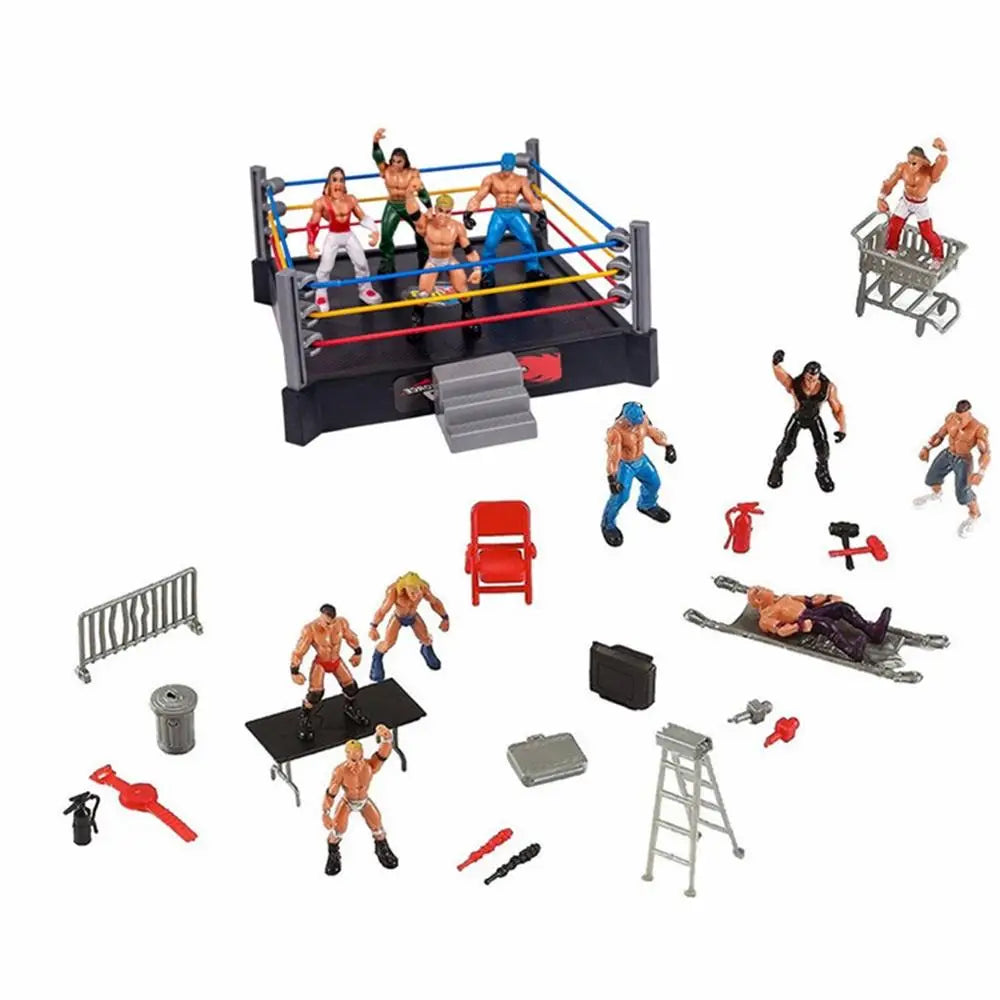 ZK20 Fighting Toys Wrestling Toys Wrestler Warrior Toys Funny Wrestling Ring Set Kids Toys