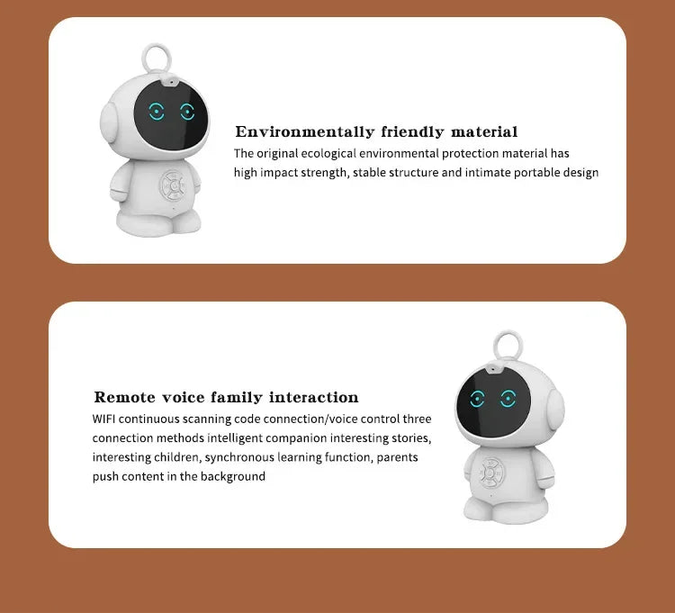 New Smart AI Robot WiFi Early Education Toys for Children Speech Recognition & Voice Interactive Educational Learning Machine