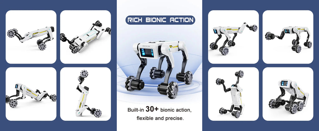 AI Simulation Robot Dog Intelligent Machine Dog Voice Command APP Control Programming Interactive Performs Acrobatics Robot Dog