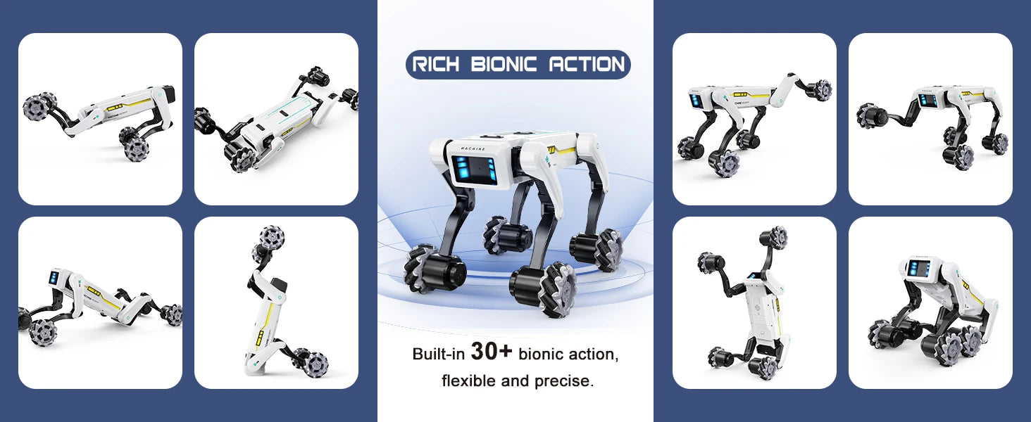 AI Simulation Robot Dog Intelligent Machine Dog Voice Command APP Control Programming Interactive Performs Acrobatics Robot Dog