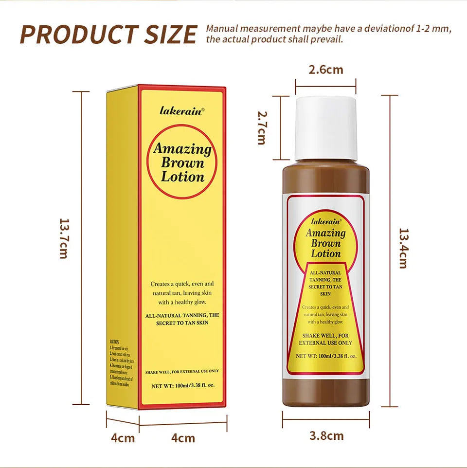 Tanning Body Lotion Long Lasting Waterproof Sweat-proof Tanning Booster Lotion Non-greasy Natural Self Tanner Lotion Makeup