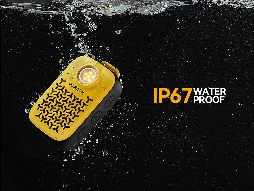Joyroom Wearable Bluetooth 5.4 Speakers,IP67 Waterproof,Clip-On Portable Small Personal Speaker/Clean Sound/Stereo Pair/Wireless