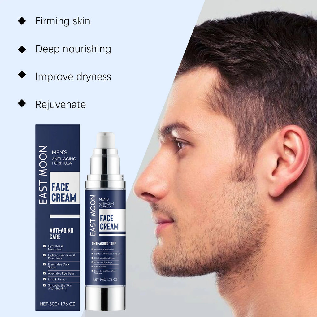 Man Facial Firming Cream Fade Fine Lines Improve Elasticity Moisturizing Dryness Anti W-rinkle For Glowing Skin Face Care Creams