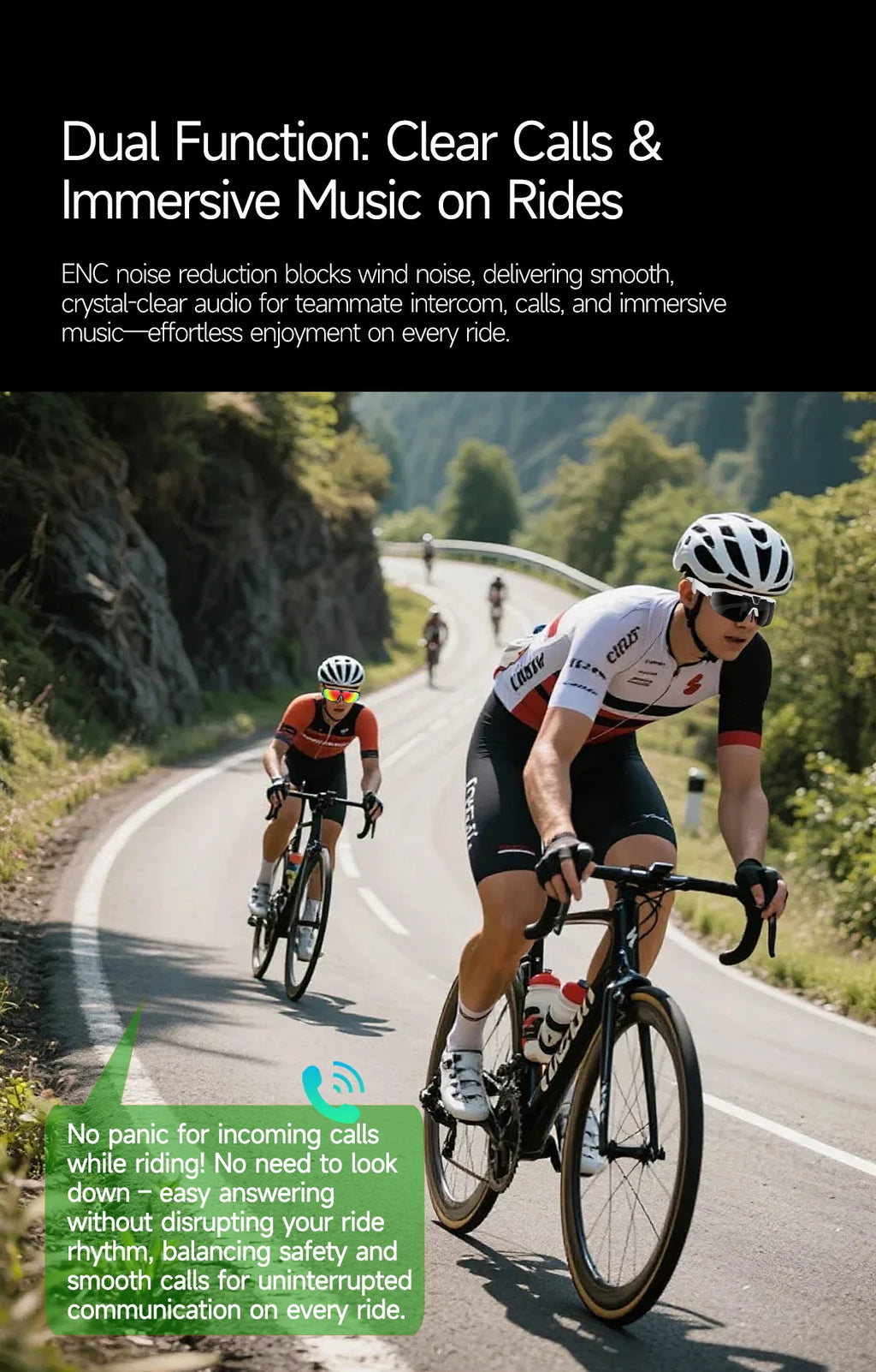 New AI smart glasses for outdoor cycling featuring an 800p camera and a compact, high-definition anti-shake action camera