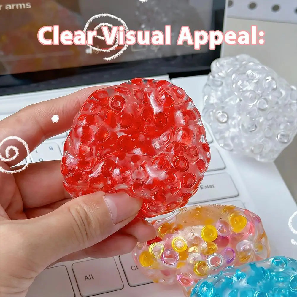 Squishy Balls Ice Beads Squeeze Toy Super Soft Fidget Sensory Toys for Kids Adults Anxiety Stress Relief Slow Rebound Gift