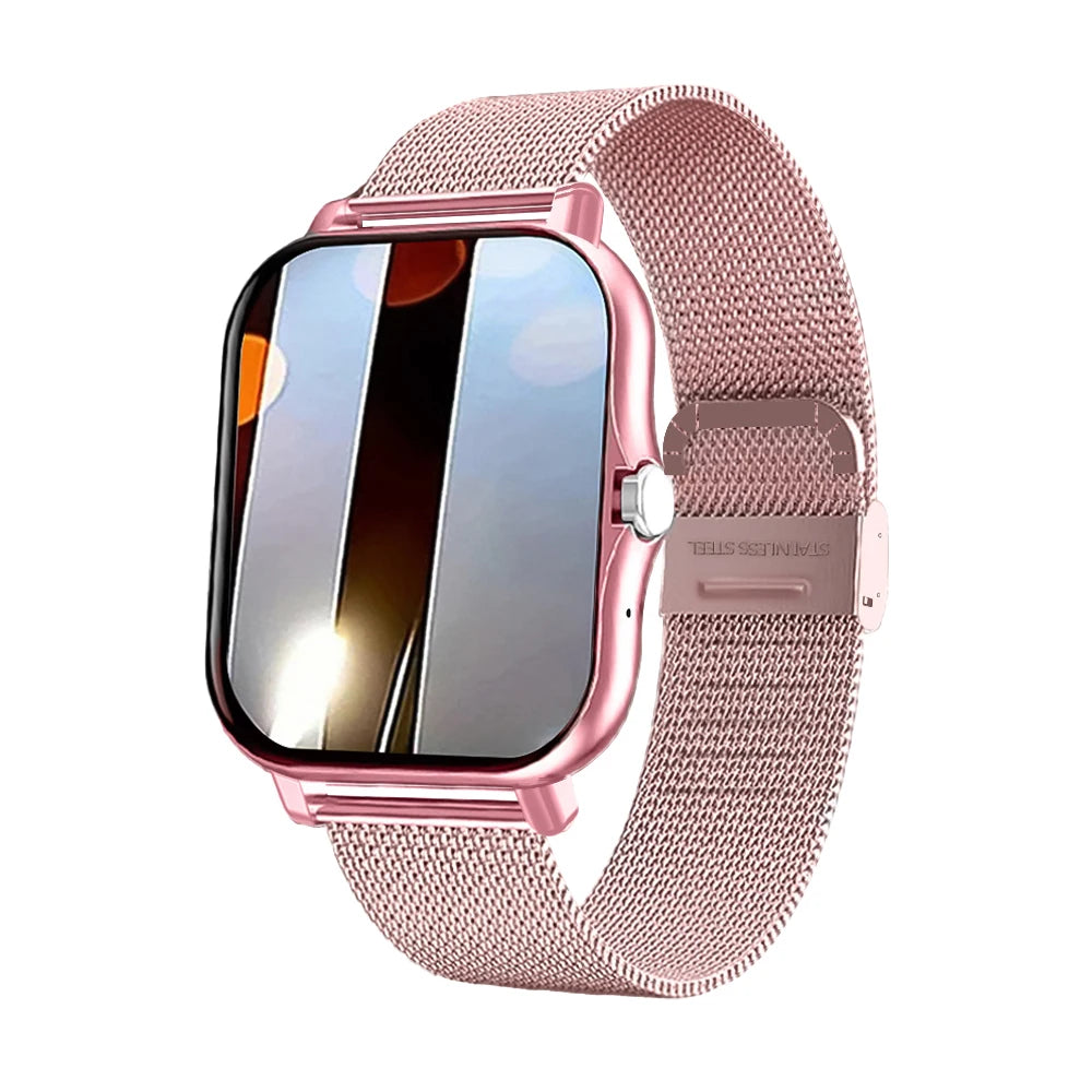 2025 New Square Sport Smartwatch for Android/IOS Heart Rate/Sleep Monitor Fitness Tracker BT Call Smart Watch For Men Women Gift