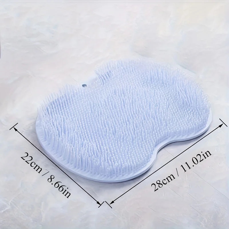 Anti-slip Shower Foot Scrubber Massager Cleaner Exfoliating Foot Massage Mat for Shower Bathroom