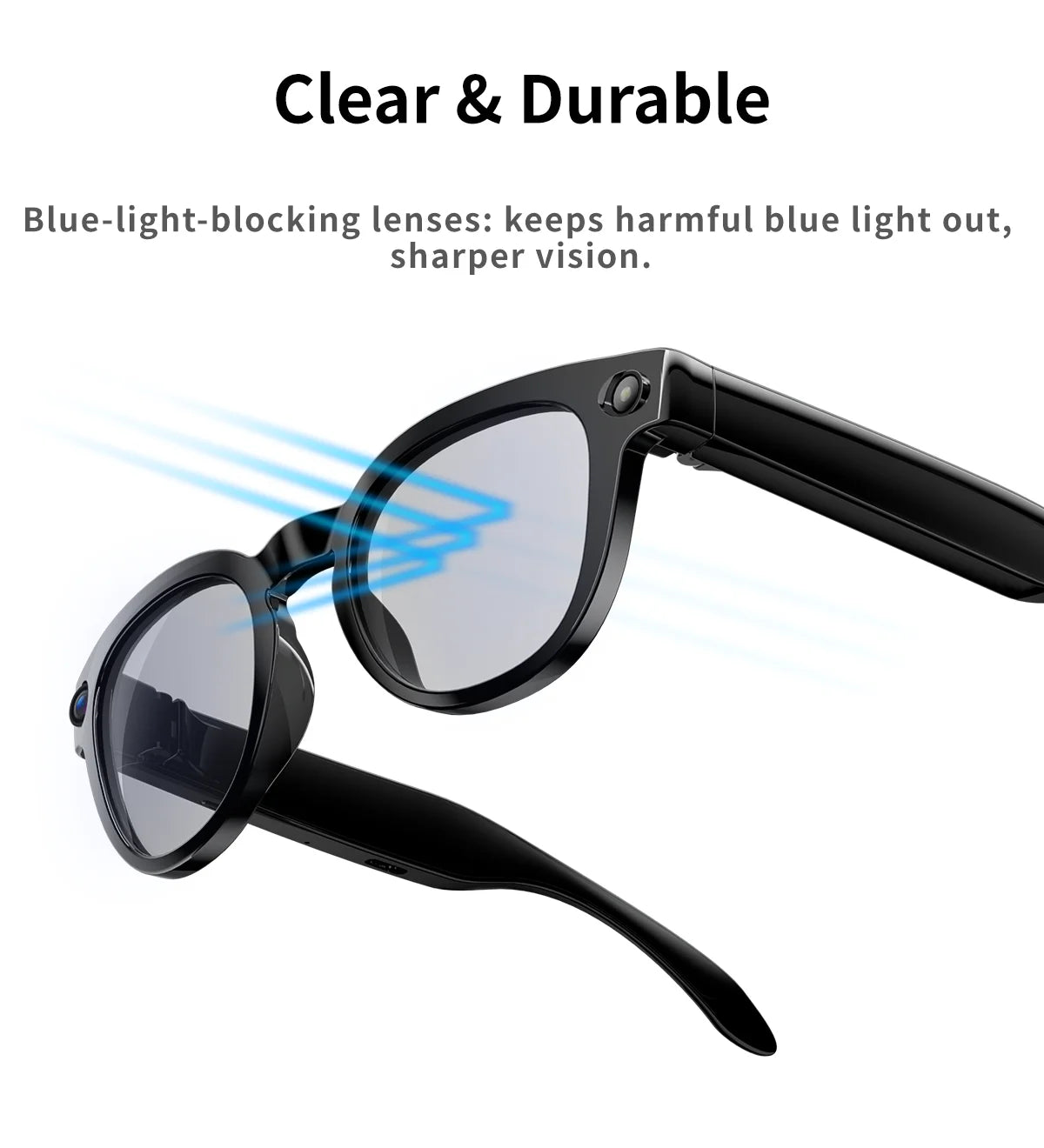 2026 New AI Smart Glasses with Video Camera Outdoor Sunglasses Wi-Fi Transfer BT Calling Audio Record Smart Wearable Headset