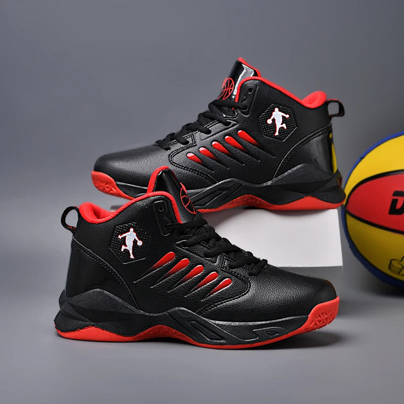 Fashion Children's Basketball Shoes for Boys Girls Sneakers Outdoor Non-slip Sports Running Kids Breathable Walking Shoes