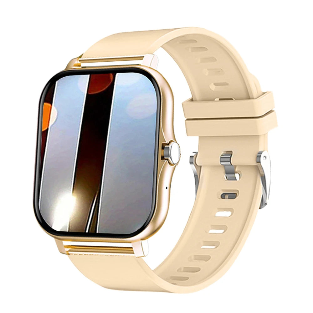 2025 New Square Sport Smartwatch for Android/IOS Heart Rate/Sleep Monitor Fitness Tracker BT Call Smart Watch For Men Women Gift