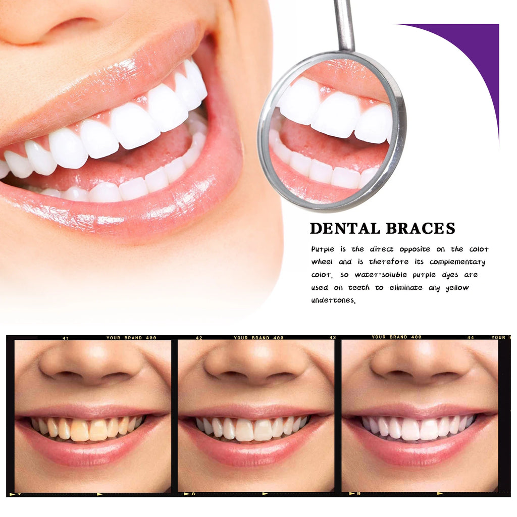 V34 Purple Toothpaste Cleaning Mousse Cleans Teeth, Protects Gums, Freshens Breath Oral Care Pump-Style Toothpaste