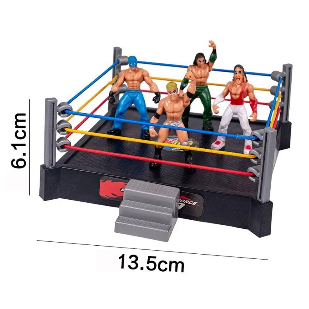 ZK20 Fighting Toys Wrestling Toys Wrestler Warrior Toys Funny Wrestling Ring Set Kids Toys