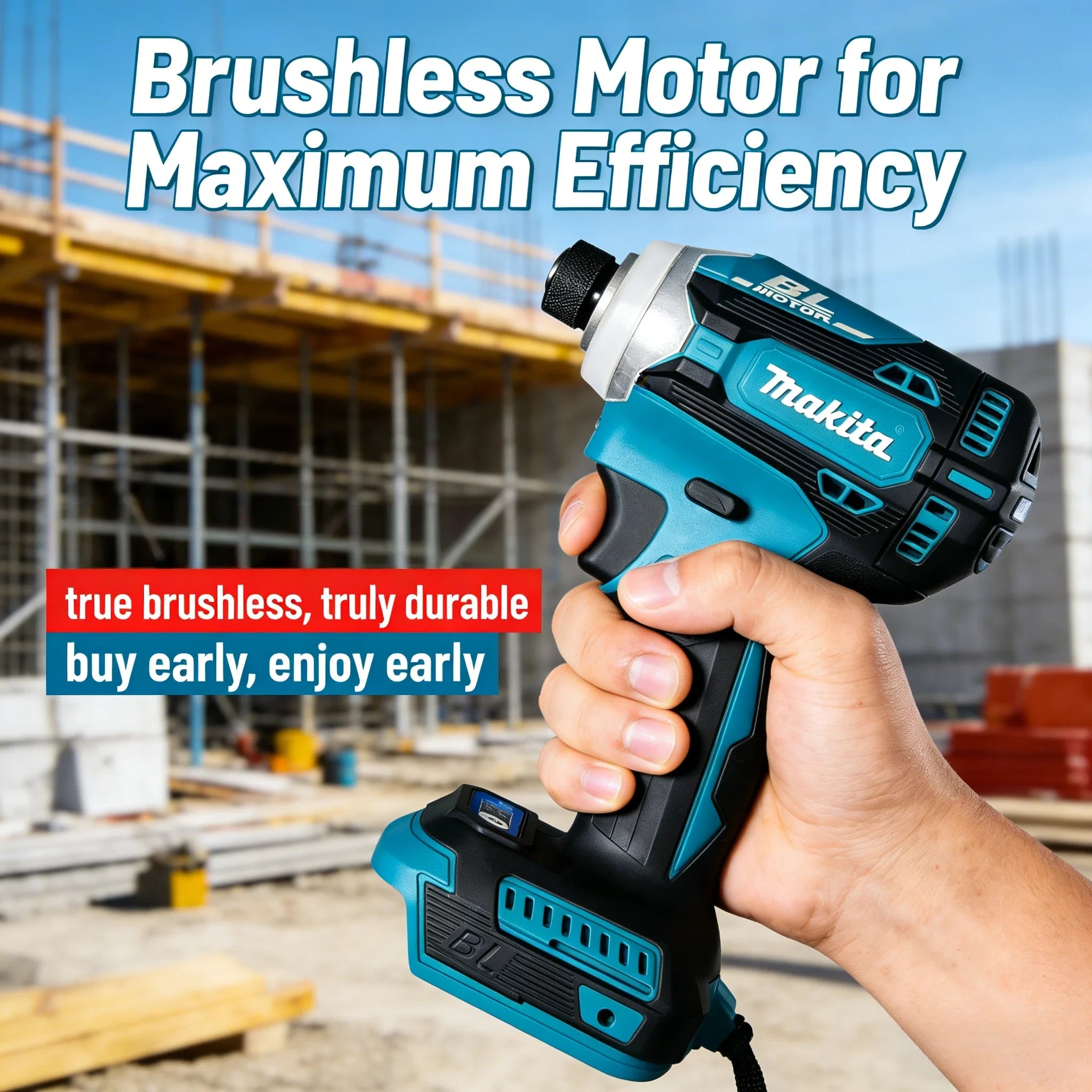 MAKITA impact driver DTD171 Rechargeable 18V high power brushless lithium screwdriver high torque electric driver