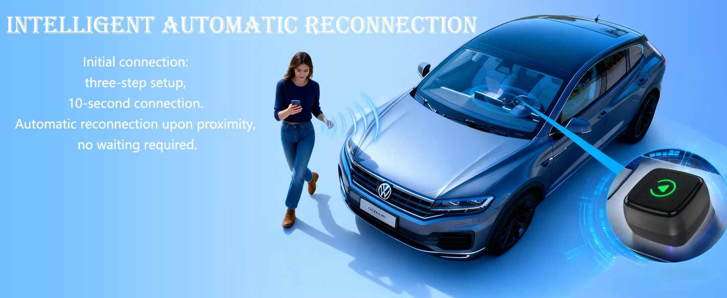 Smart 2in1 AI Box For Car With Wired CarPlay Car Intelligent Systems Wireless CarPlay Dongle Wireless Android Auto Adapter
