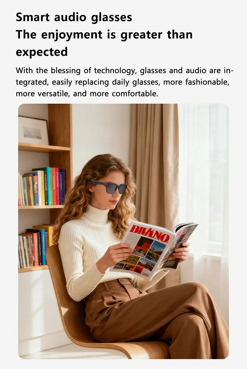 OnePlus AI Smart Glasses AI Translation HD Hands-Free Calling AI Chat Logging Music Playback 8K Smart Sunglasses