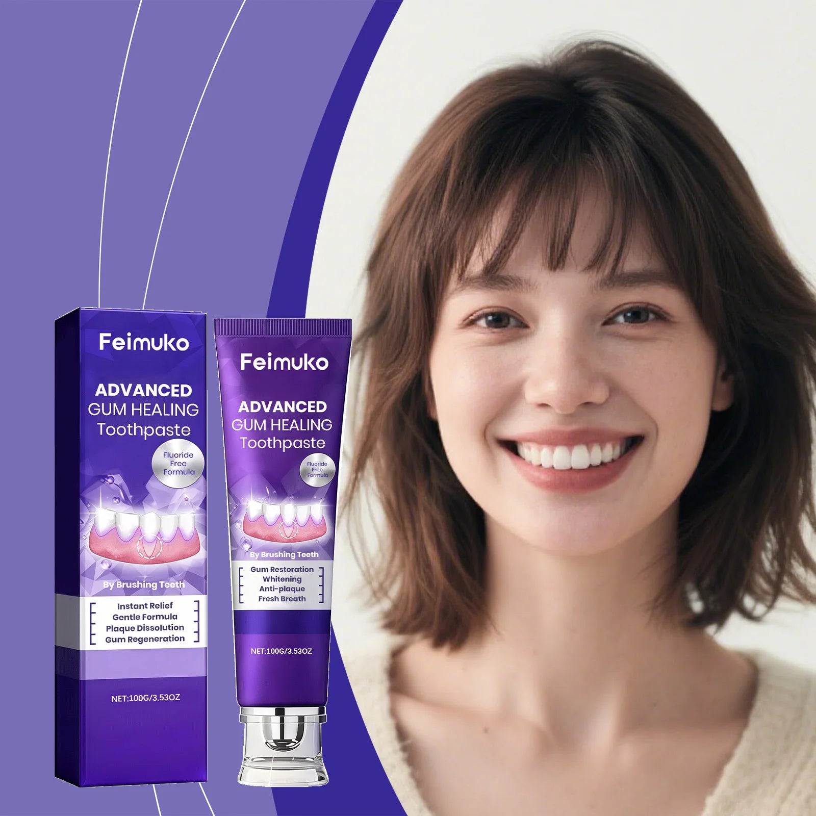 Anti Cavity Toothpaste Enamel Restoration Repair Cavities Remove Plaque Brightening Relives Periodontitis Gum Repair Toothpaste