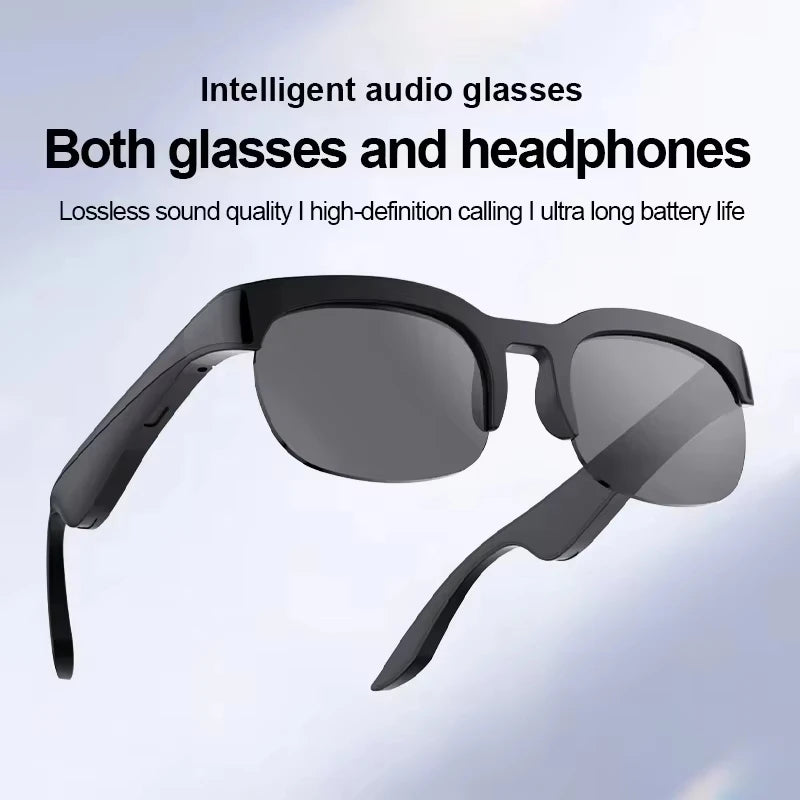 AI Smart Glasses Translation Hands-Free Calling AI Chat Logging Music Playback Men Bluetooth Sunglasses Touch Control Camera